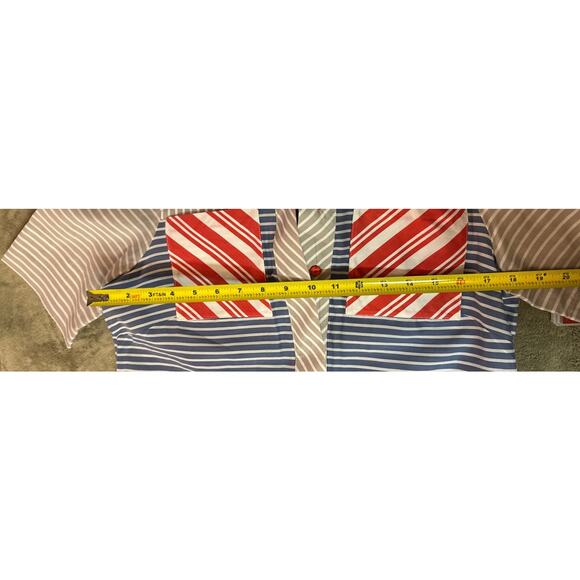 Vintage Algo Switzerland Sleeveless Striped Shirt Dress Sz S - Picture 8 of 13